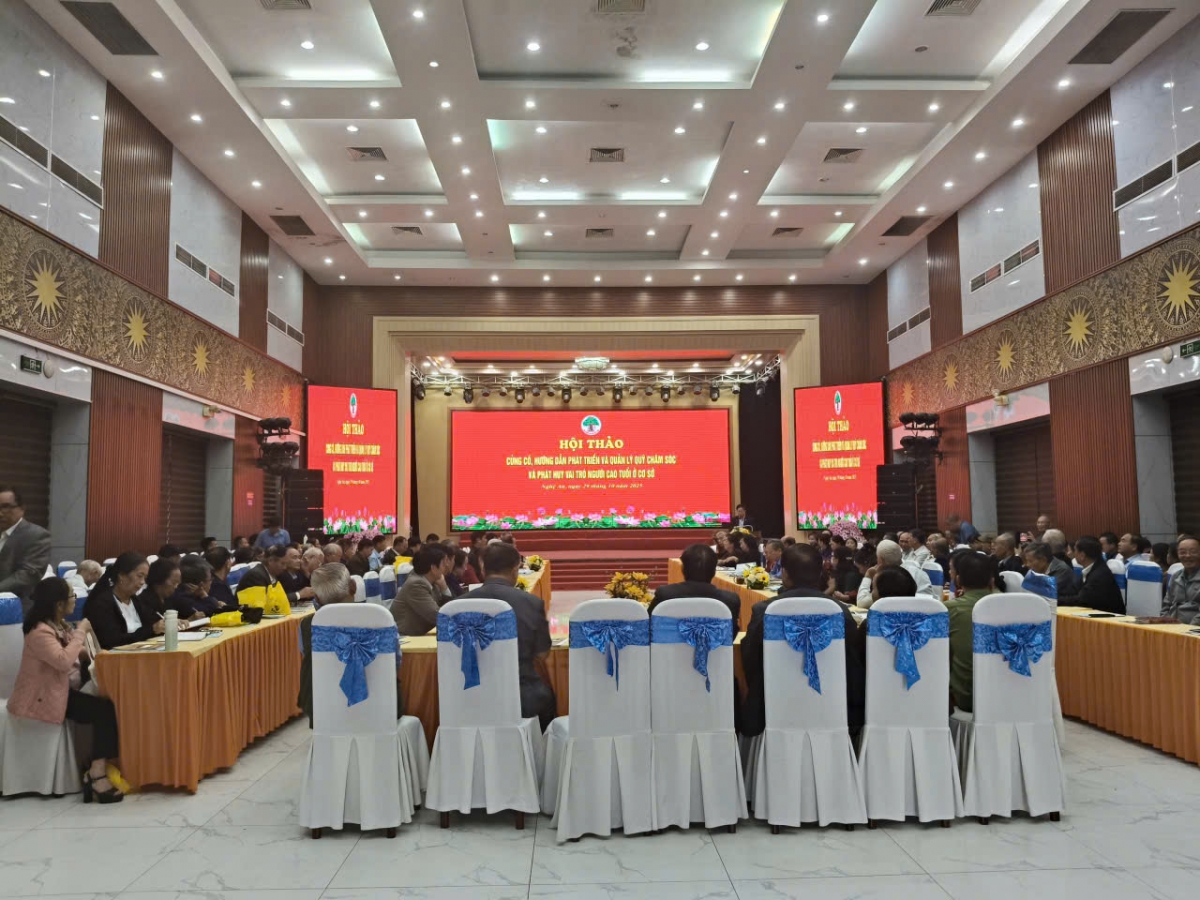 toàn cảnh hội thảo về quỹ chăm sóc người cao tuổi