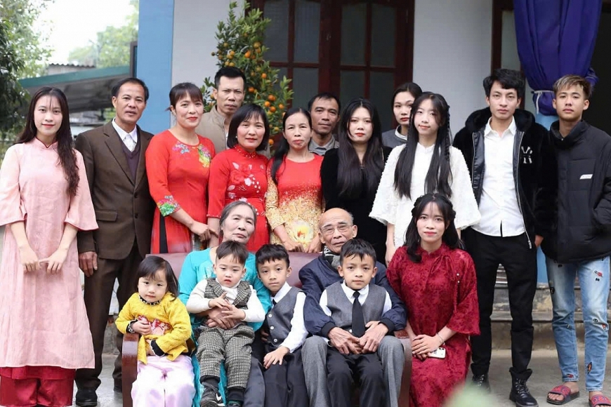 Chuyện về gia đình “Tứ đại đồng đường” của ông Nguyễn Khắc Sinh ở xã Hiền Lươn