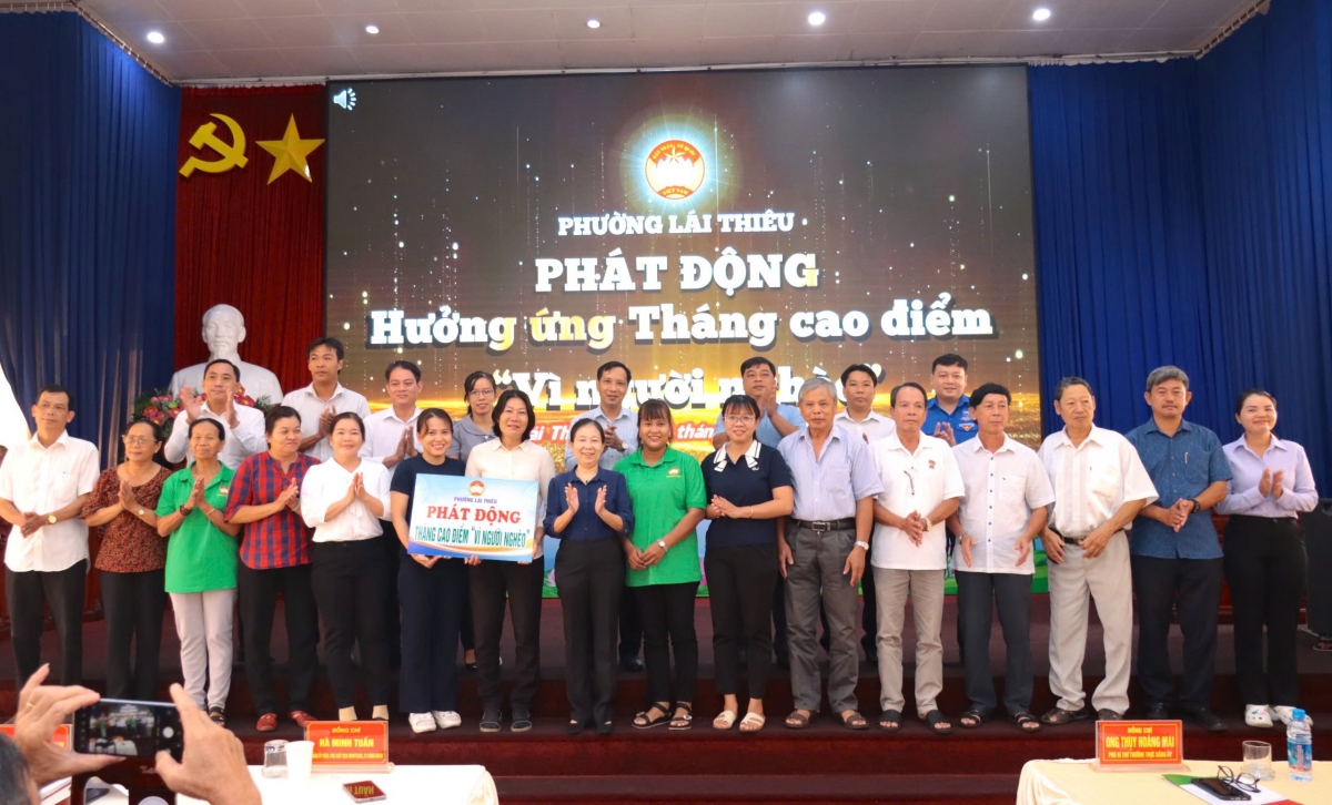 Phường Lái Thiêu, TP.Hồ Chí Minh phát động Tháng cao điểm “Vì người nghèo”.