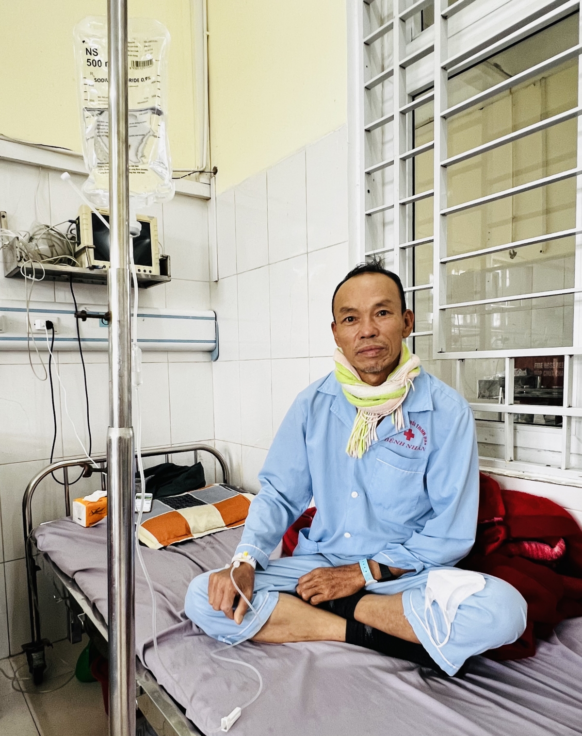 Bệnh nhân Mai Đình Lịch 58 tuổi, có tiền sử hút thuốc lá gần 50 năm