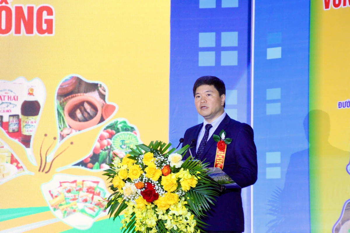 , Phó Chủ tịch UBND thành phố Hải Phòng Hoàng Minh Cường phát biểu tại buổi Lễ.