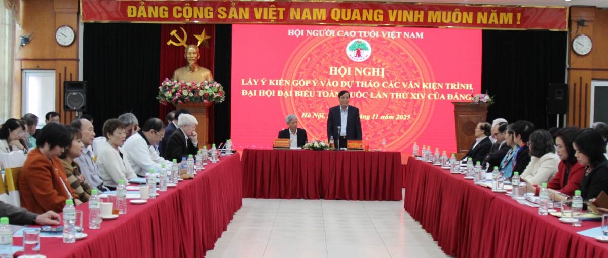 Hội Người cao tuổi Việt Nam góp ý vào dự thảo Văn kiện Đại hội XIV của Đảng