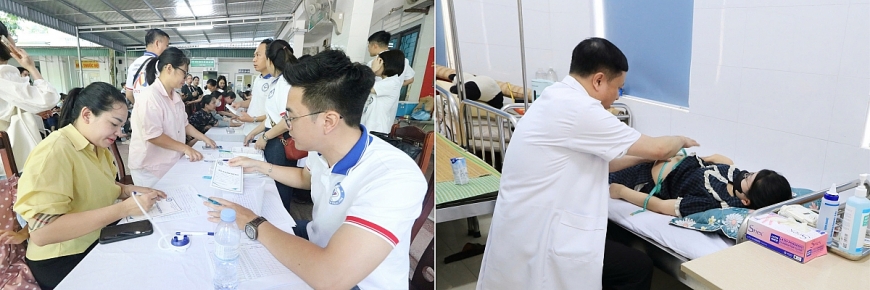 Dự án Vì mẹ và bé - Vì tầm vóc Việt phối hợp với BVPSTW thực hiện nhiều hoạt động khám, tư vấn bệnh tại cộng đồng