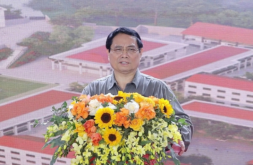 Đồng loạt khởi công trường nội trú liên cấp ở các xã biên giới