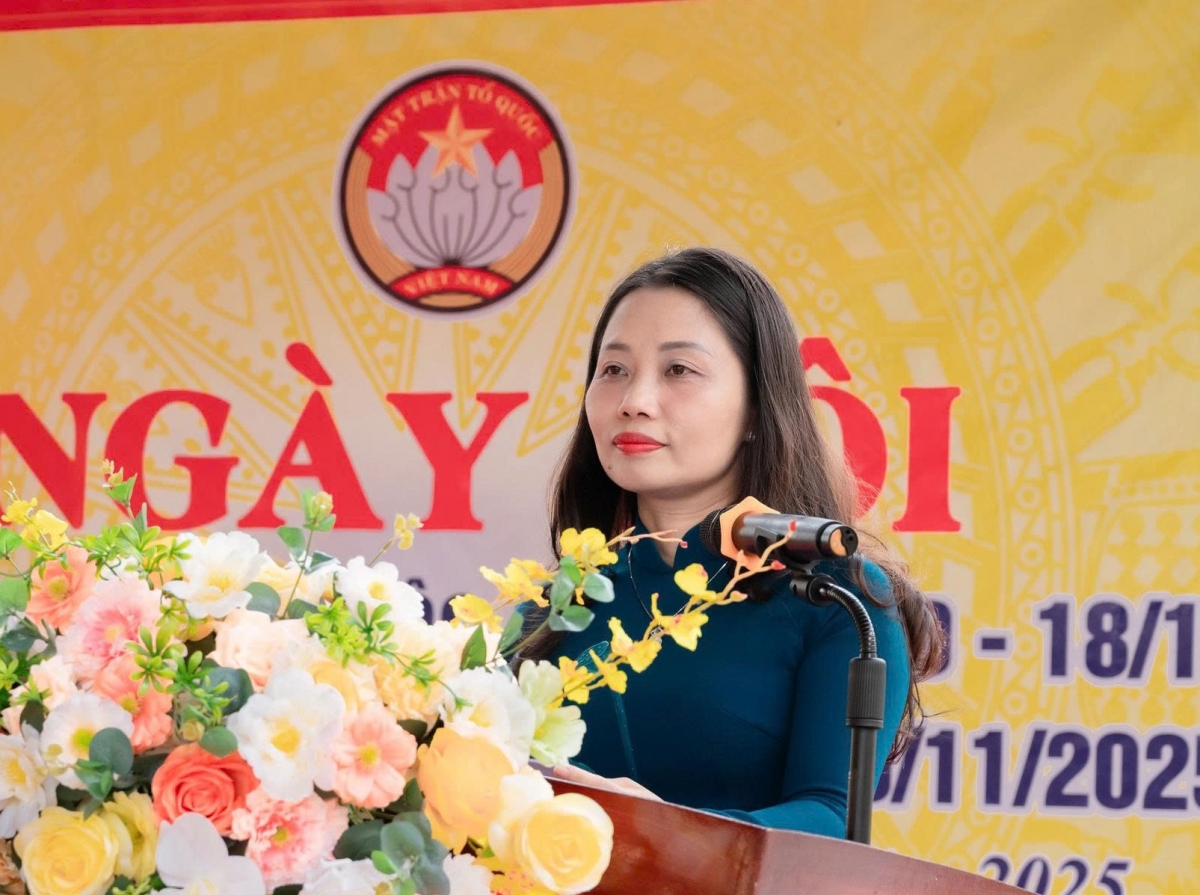 Đồng chí Nguyễn Thị Bích Thủy, Bí thư Đảng ủy, Chủ tịch HĐND xã Bằng Luân