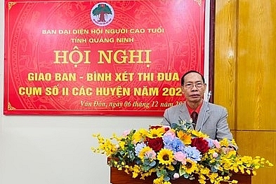 Ông Nguyễn Ánh Hồng phát biểu tại một hội nghị.