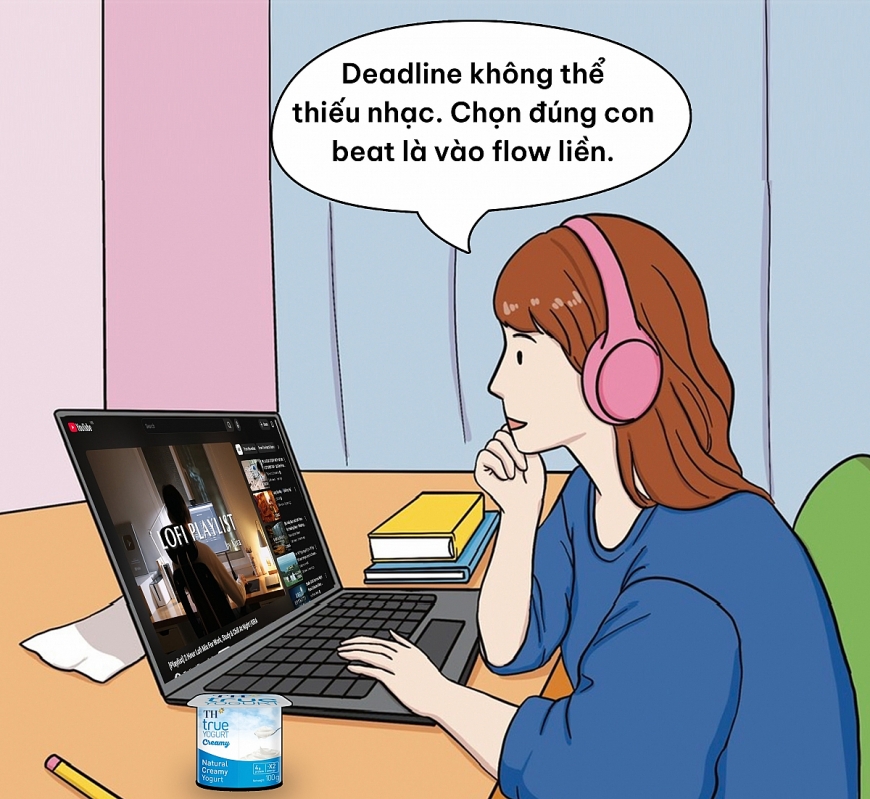 Âm nhạc như một “kết giới” ngăn cách bạn với những ồn ào xung quanh, đồng thời tạo cảm hứng, từ đó giúp hạn chế xao nhãng, tăng hiệu suất công việc. Khi nhịp beat khớp nhịp tim, deadline chạy mượt như bản nhạc chill.