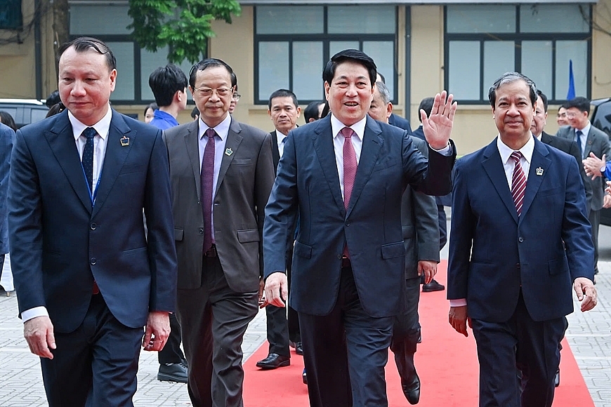 Chủ tịch nước Lương Cường tới dự  Lễ kỷ niệm Ngày Nhà giáo Việt Nam (20/11) và Đại hội Thi đua yêu nước ngành Giáo dục lần thứ VIII giai đoạn 2020-2025.