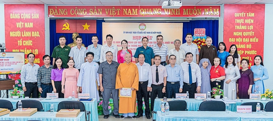 Phát huy truyền thống đại đoàn kết, hệ thống Mặt trận xã Hiệp Phước đã và đang tăng cường đồng thuận xã hội trong giai đoạn sáp nhập 