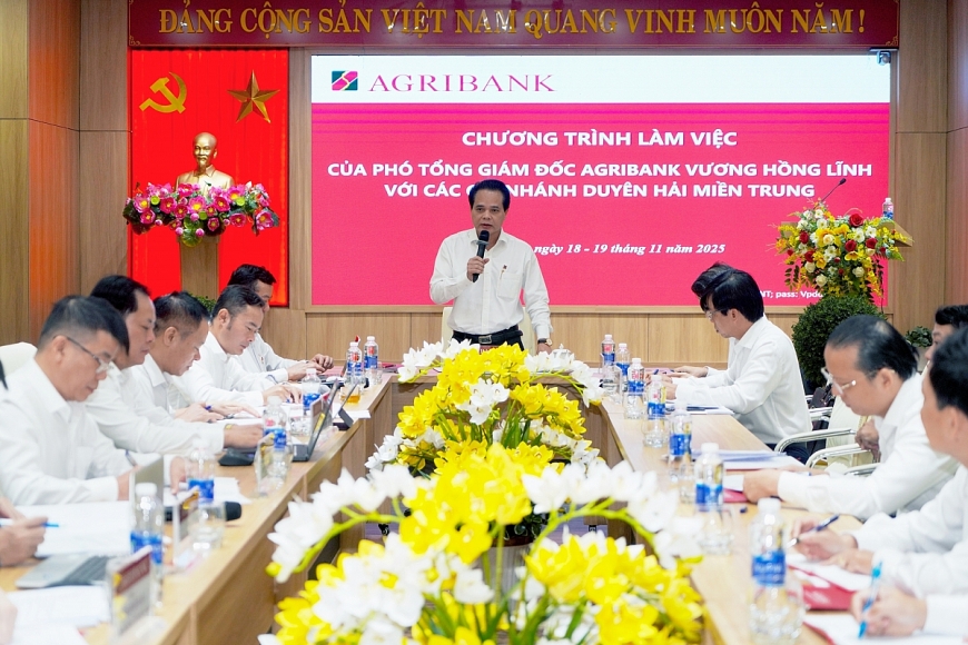 Phó Tổng Giám đốc Vương Hồng Lĩnh phát biểu chỉ đạo tại buổi làm việc.