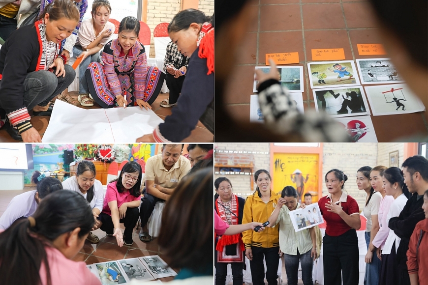 Tham dự viên học cách nhận diện các hình thức bạo lực bạo lực gia đình và phân tích nguyên nhân, hậu quả của chúng