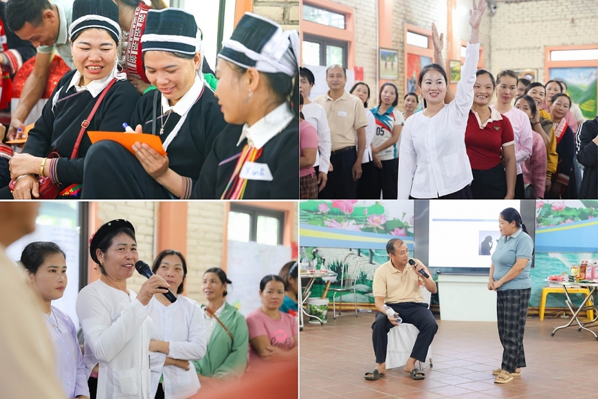 Các kiến thức được truyền tải qua nhiều phương thức sinh động, giúp tạo không gian cởi mở, khuyến khích chia sẻ 