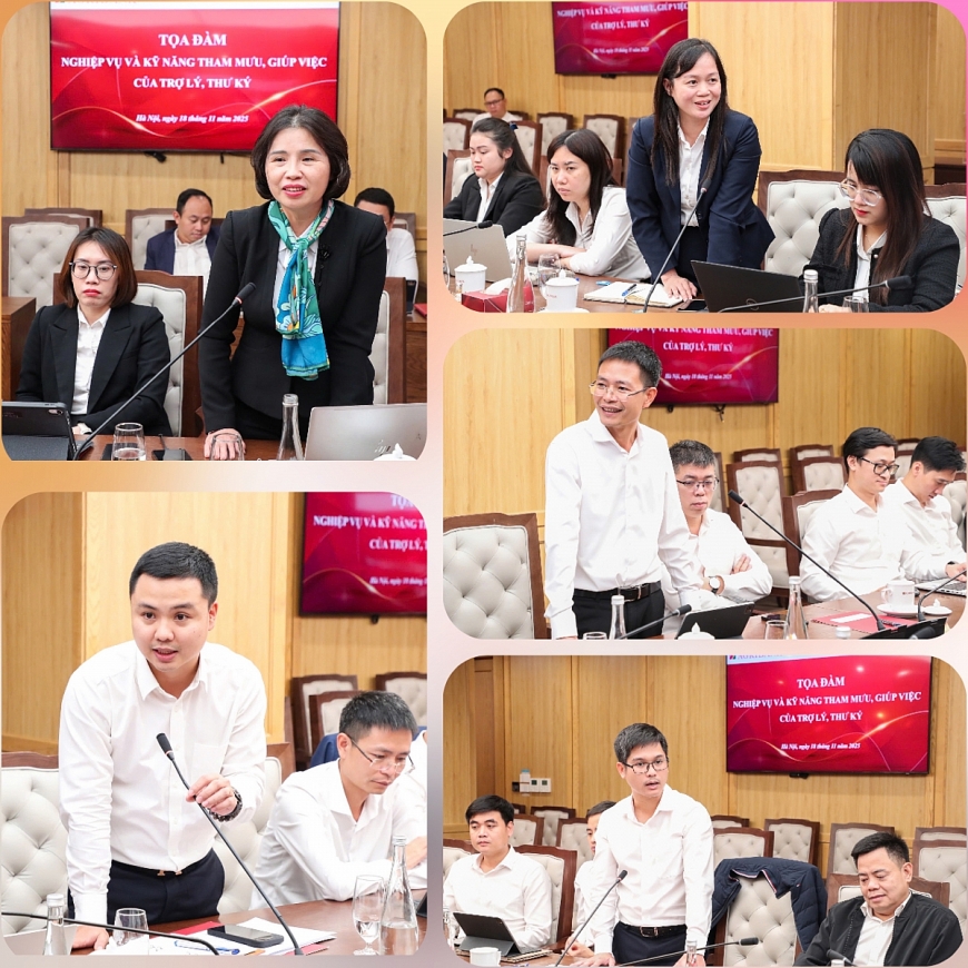 Các Đại biểu, học viên trao đổi, thảo luận xin ý kiến chuyên gia.