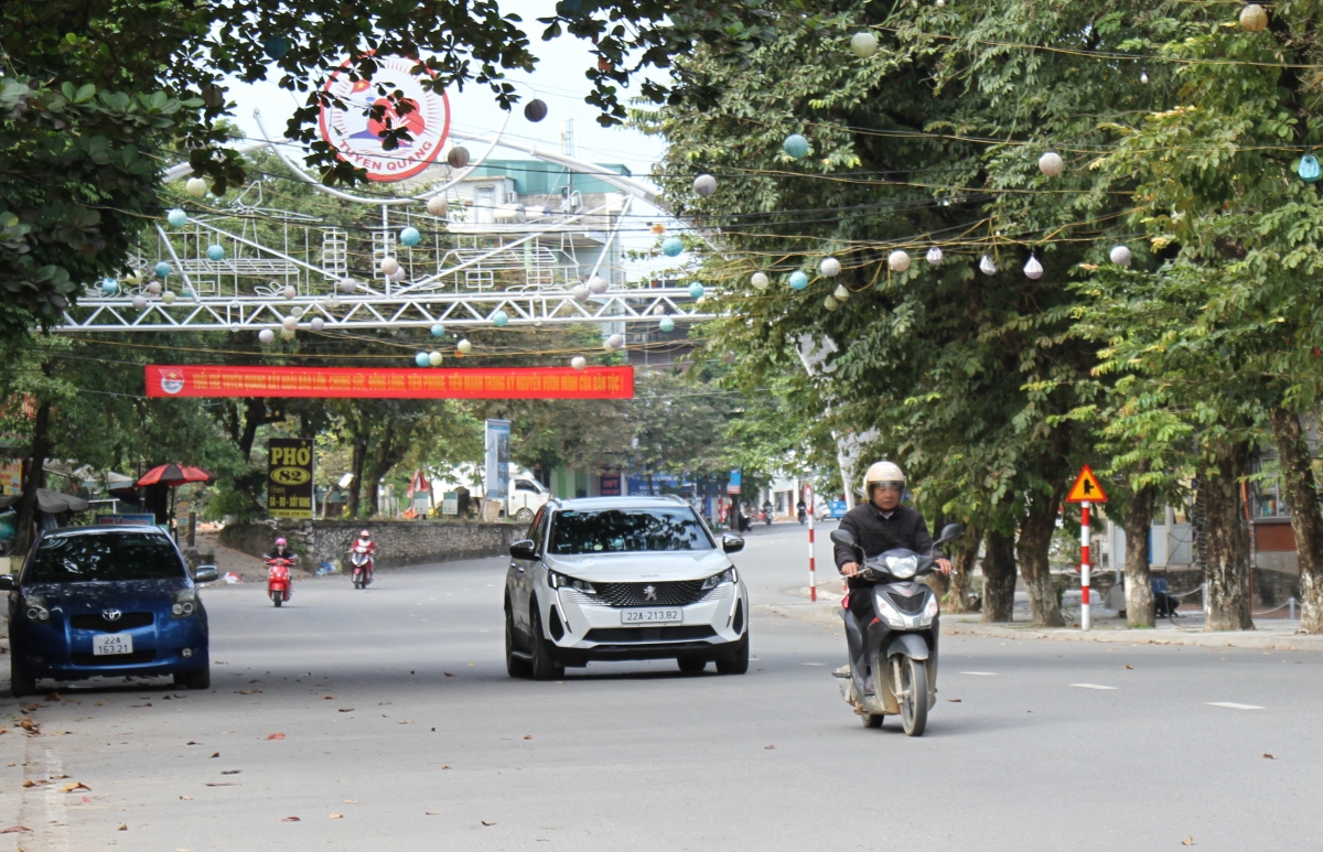 Một góc phố phường Minh Xuân hôm nay