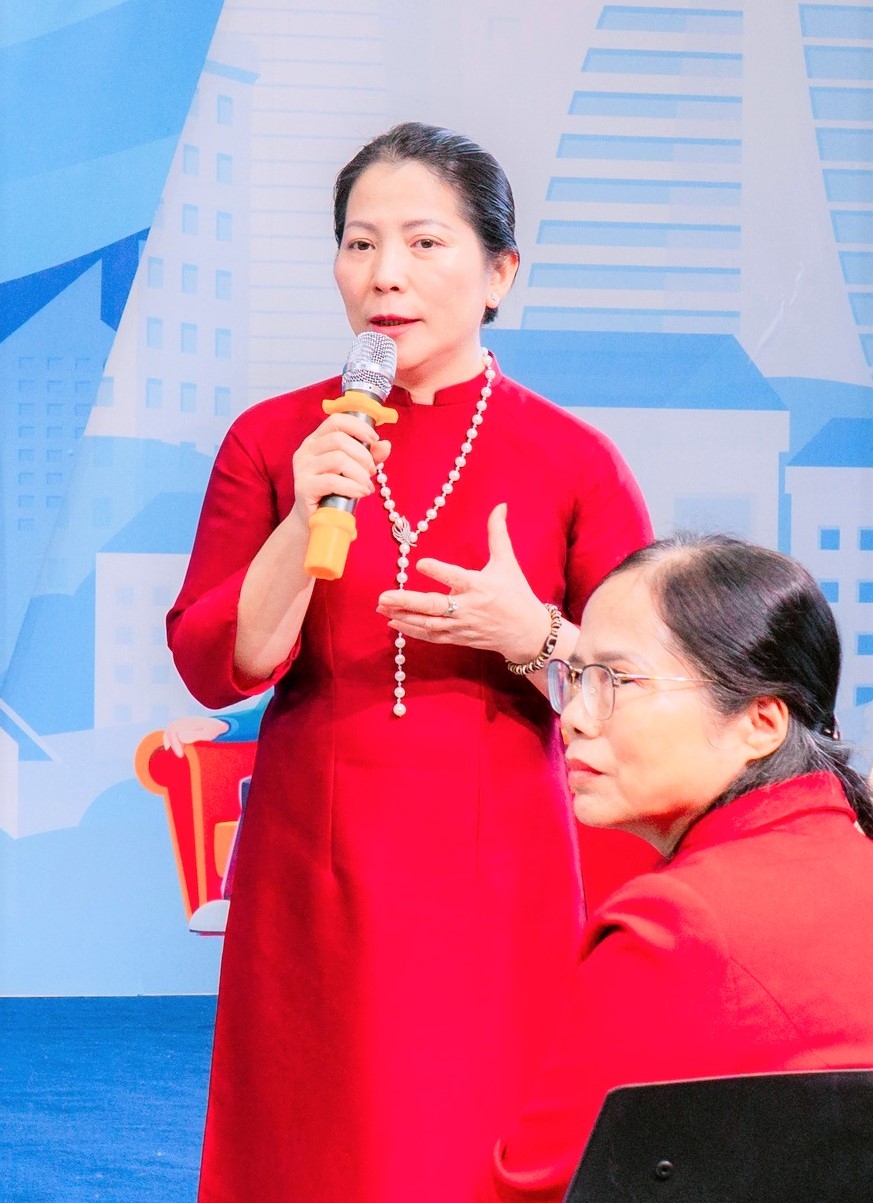 Tổng Giám đốc Nguyễn Thị Kim Thanh phát biểu