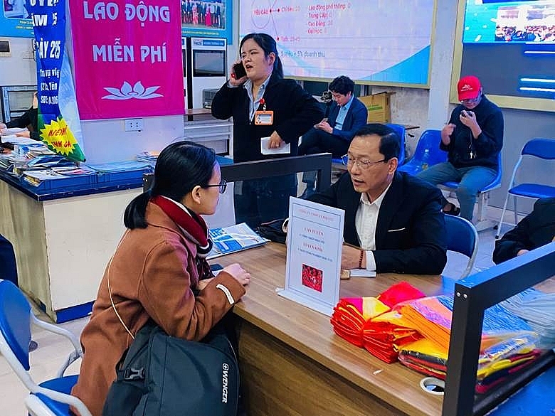 Công ty TNHH 3-12 phỏng vấn lao động tại phiên GDVL.