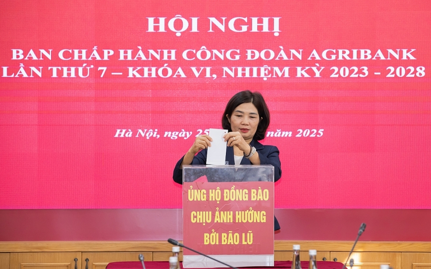 Công đoàn Agribank phát động ủng hộ đồng bào miền Trung và Tây Nguyên chịu ảnh hưởng nặng nề bởi mưa lũ