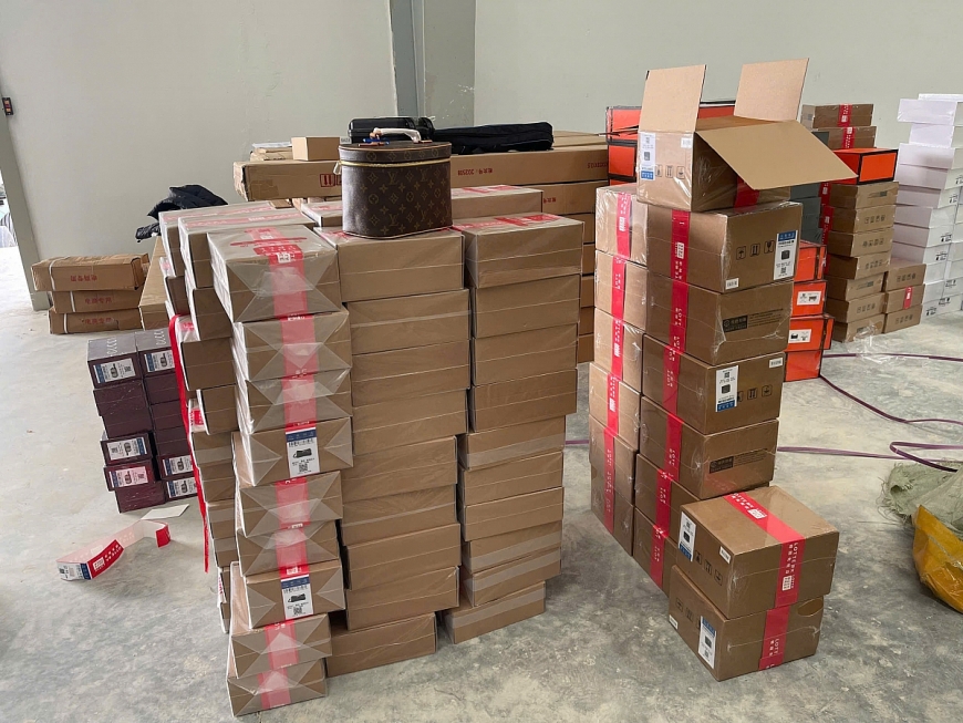 Thời gian qua, Hải quan kịp thời phát hiện, ngăn chặn nhiều lô hàng giả mạo nhãn hiệu nổi tiếng.