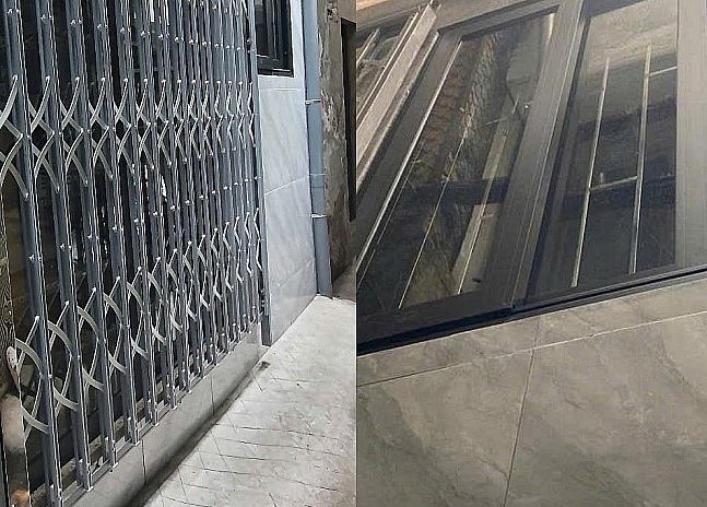 Ngôi nhà xây dựng sai phép nhưng chưa được xử lí dứt điểm.