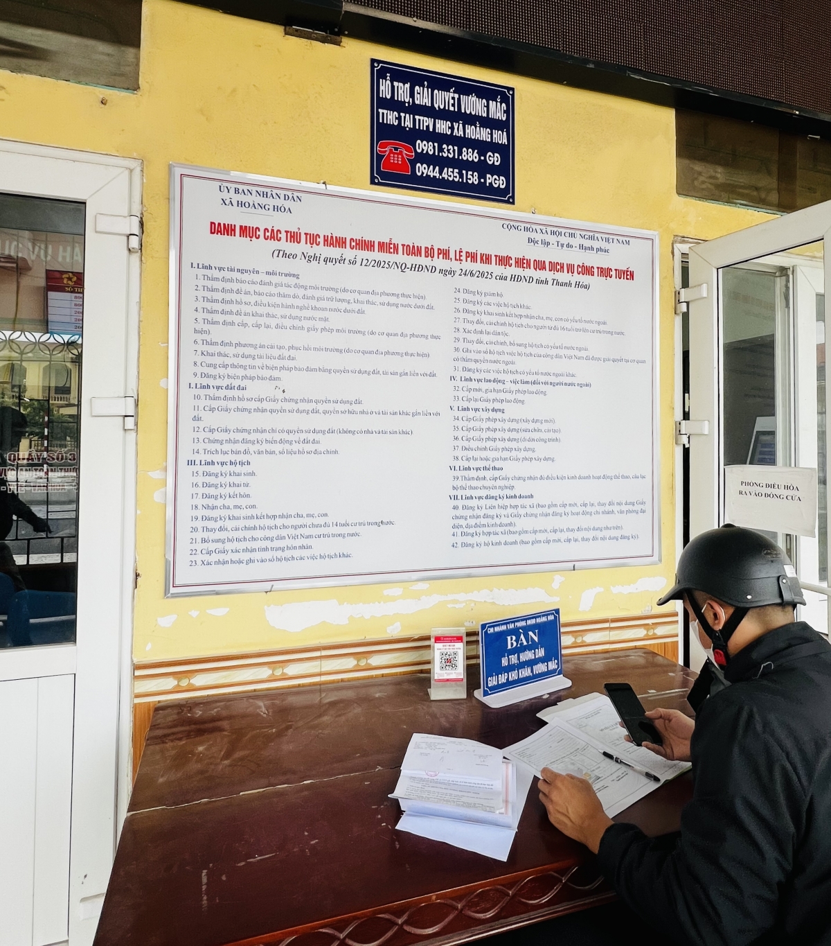 Xã Hoằng Hóa (Thanh Hóa): 99,85% hồ sơ, thủ tục hành chính được giải quyết trước hạn và đúng hạn