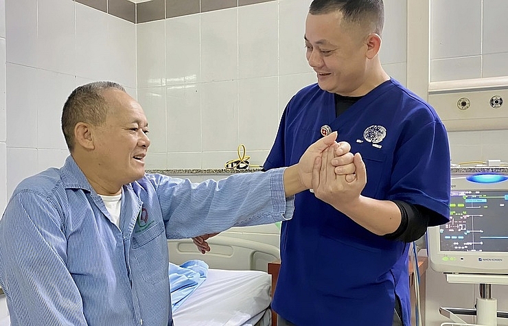 Bệnh nhân phục hồi tốt tại Bệnh viện đa khoa Đông Anh.