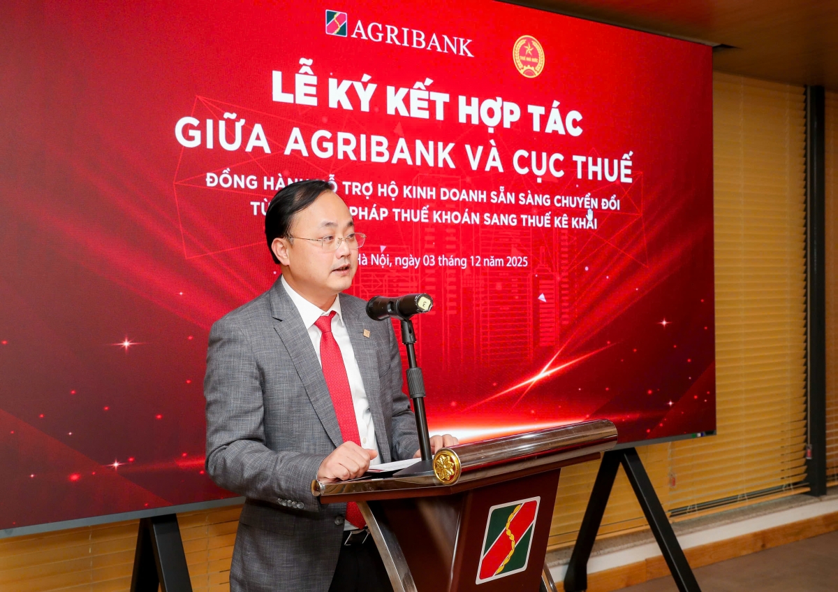 Agribank và Cục Thuế ký hợp tác đồng hành hỗ trợ hộ kinh doanh