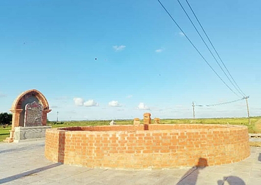 Giếng cổ làng Phước Vinh sau ngày được tôn tạo.