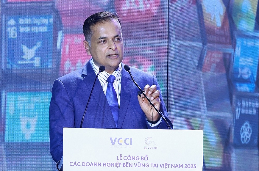 Ông Binu Jacob, Tổng Giám đốc Nestlé Việt Nam, đồng Chủ tịch Hội đồng doanh nghiệp vì sự phát triển bền vững