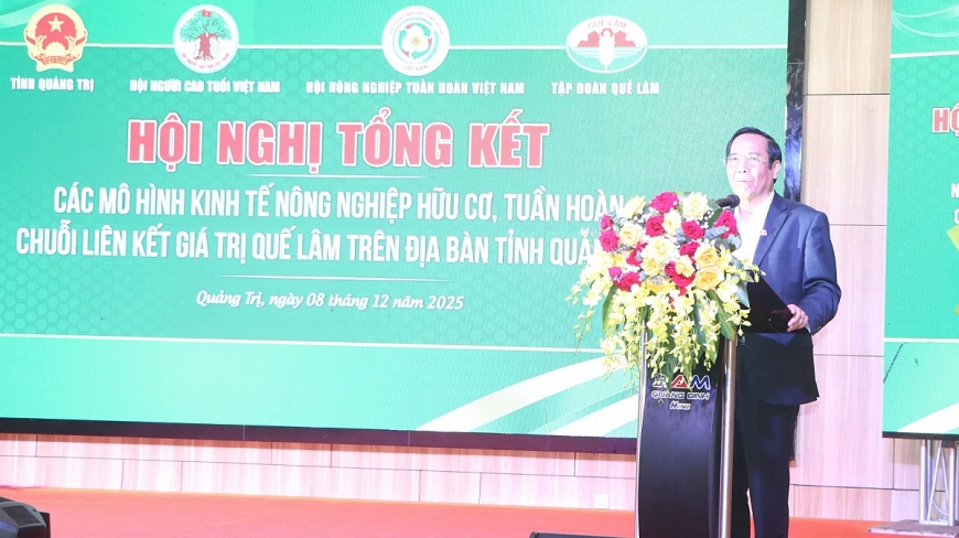 Ông Nguyễn Thanh Bình - Chủ tịch Hội NCT Việt Nam phát biểu tại hội nghị.