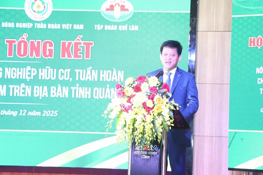Ông Lê Văn Bảo - Phó Chủ tịch UBND tỉnh Quảng Trị phát biểu kết luận tại hội nghị.