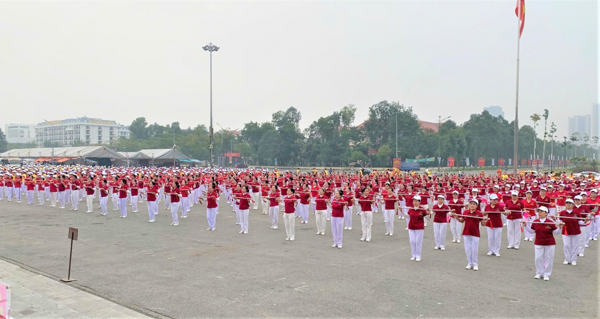 Tỉnh Bắc Ninh: Rộn ràng màn đồng diễn dưỡng sinh của NCT