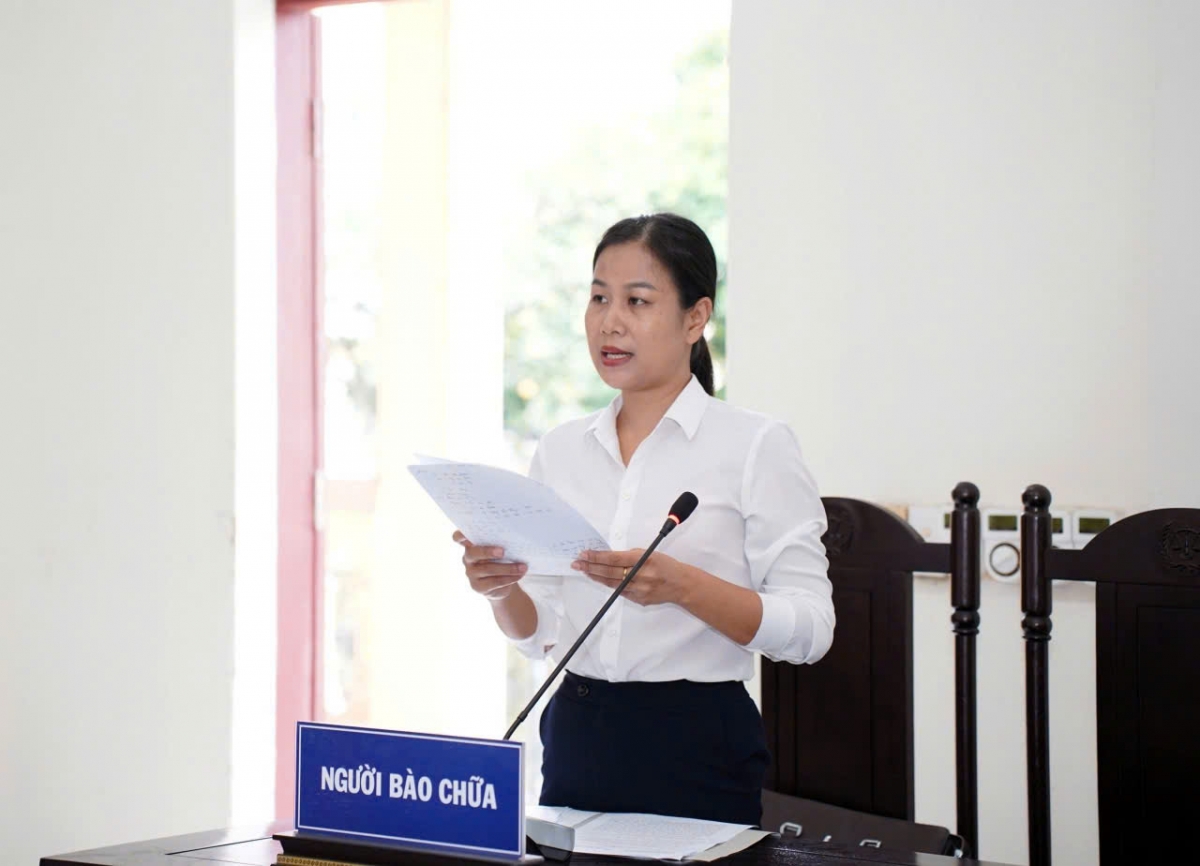 Trợ giúp viên pháp lý Nhà nước  tỉnh Thanh Hóa tham gia bào chữa cho đối tượng tại phn tòa