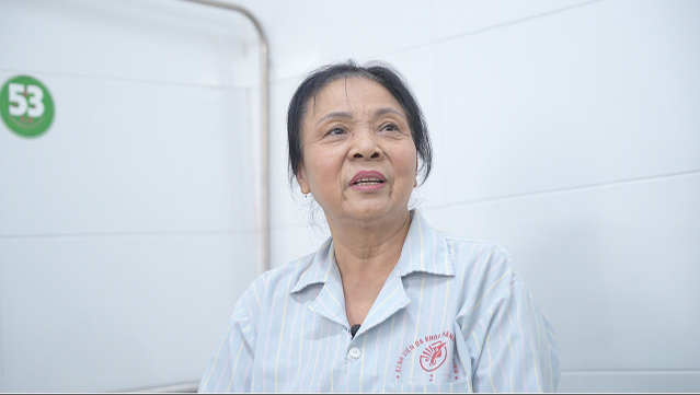 Bệnh nhân hồi phục tích sau khi được điều trị bệnh sỏi đường mật bằng phương pháp mới