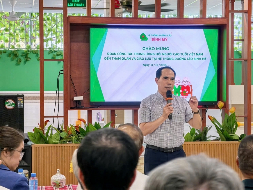 Đoàn công tác Hội Người cao tuổi Việt Nam tham quan Hệ Thống Dưỡng Lão Bình Mỹ