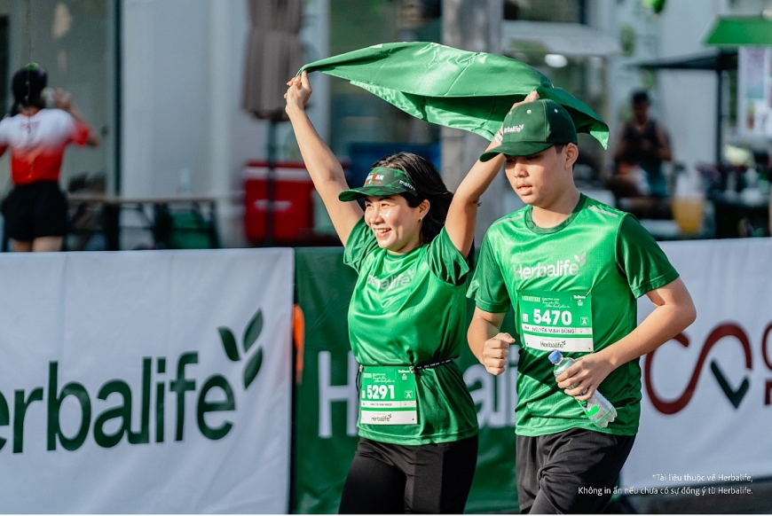 Runner đến từ Herbalife Việt Nam mạnh mẽ và bản lĩnh đền đường đua
