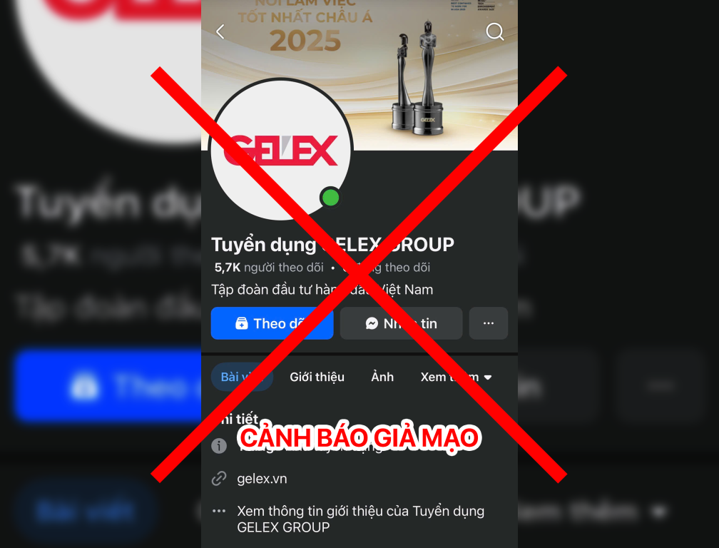 Tập đoàn GELEX thông báo về thủ đoạn mạo danh GELEX để lừa đảo ứng viên tìm việc làm