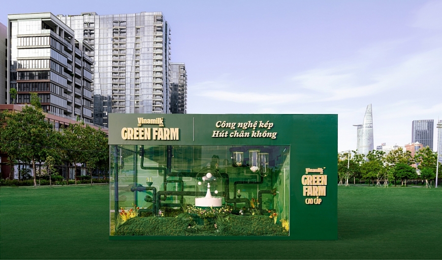 Không gian trải nghiệm đa giác quan của Vinamilk Green Farm gây ấn tượng mạnh với người tiêu dùng và giới sáng tạo (Ảnh: Minh Anh).