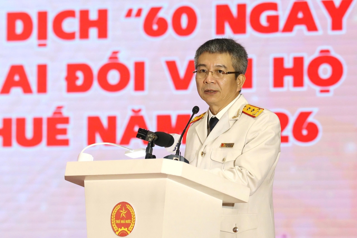 Cục trưởng Cục Thuế Mai Xuân Thành phát biểu tại Hội nghị