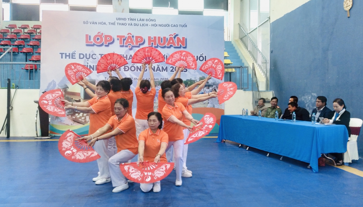 Lâm Đồng: Tập huấn chuyên đề Thể dục, thể thao cho người cao tuổi