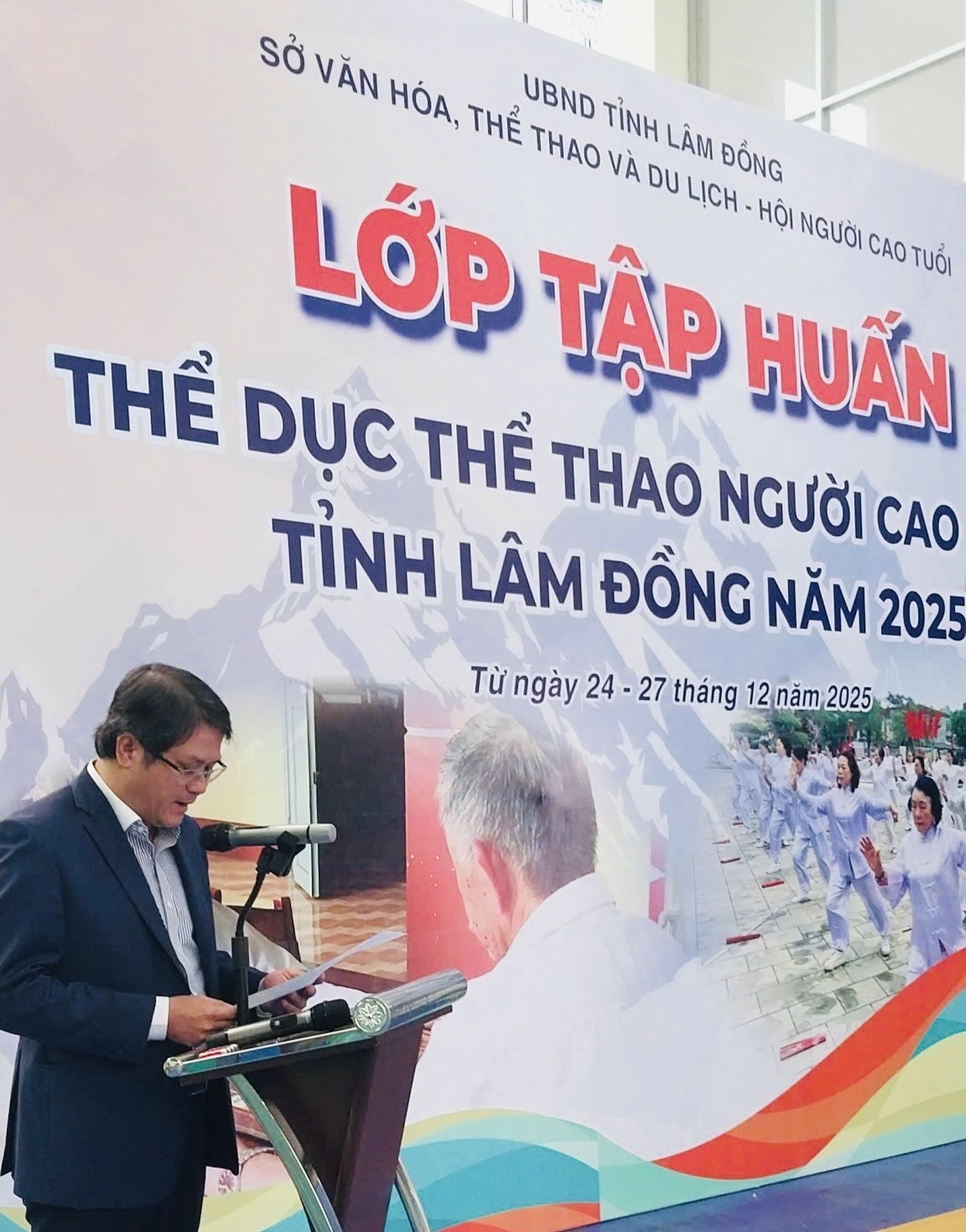 Lâm Đồng: Tập huấn chuyên đề Thể dục, thể thao cho người cao tuổi