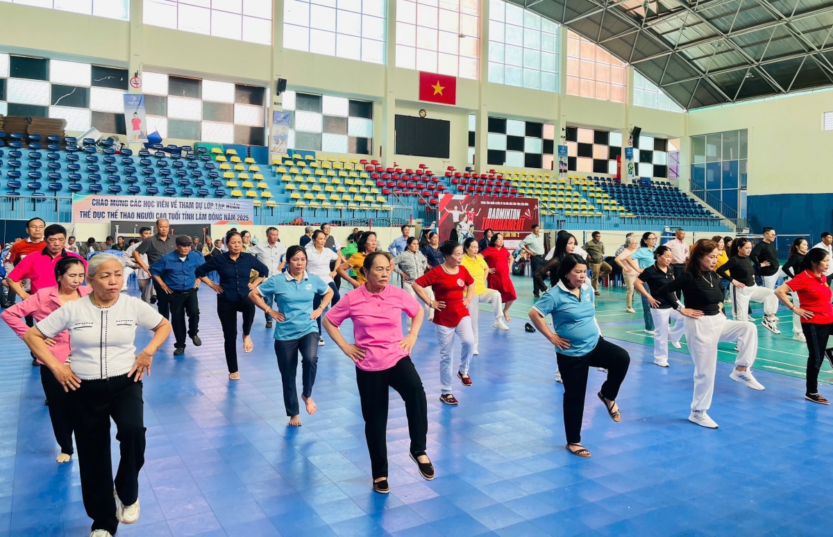Lâm Đồng: Tập huấn chuyên đề Thể dục, thể thao cho người cao tuổi