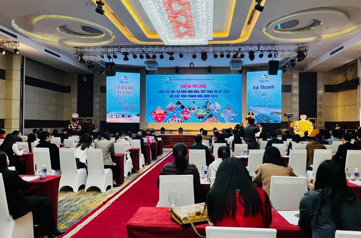 Hội nghị công bố các sự kiện văn hóa, thể thao và du lịch nổi bật năm 2026 của Thanh Hóa