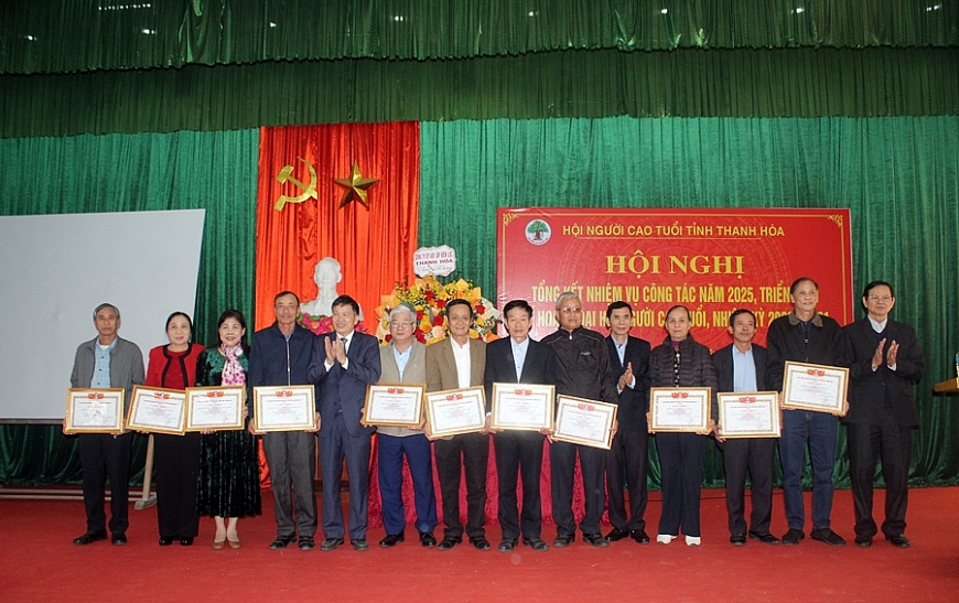 Hội NCT tỉnh Thanh Hóa tổng kết công tác năm 2025, triển khai kế hoạch Đại hội NCT nhiệm kỳ 2026-2031