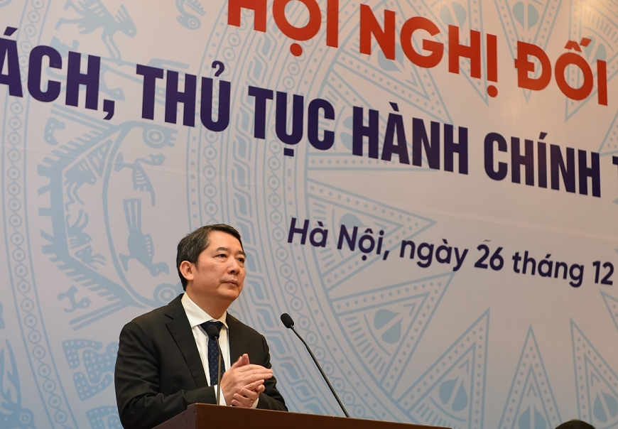 Thứ trưởng Bộ Tài chính Cao Anh Tuấn phát biểu tại Hội nghị.