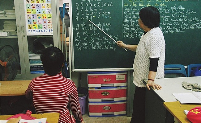 Lớp học của những bà giáo già