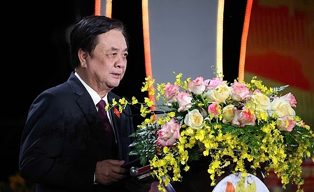 Ông Lê Minh Hoan, Ủy viên Trung ương Đảng, Phó Chủ tịch Quốc hội phát biểu tại lễ khai mạc.