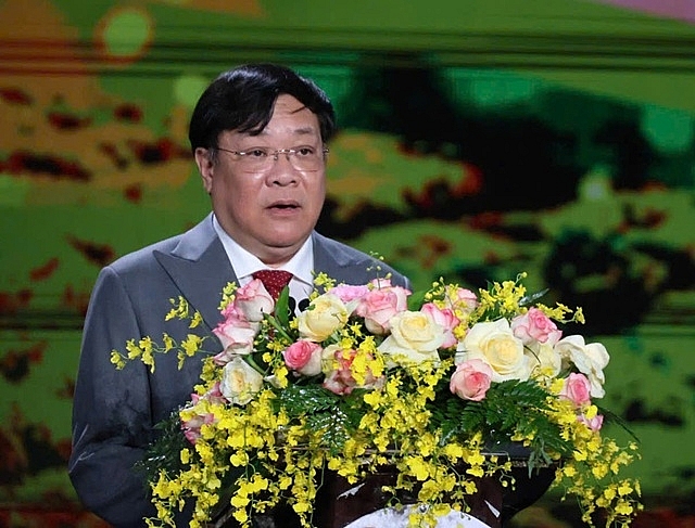 Ông Phạm Thành Ngại, Chủ tịch UBND tỉnh Đồng Tháp phát biểu khai mạc Festival.