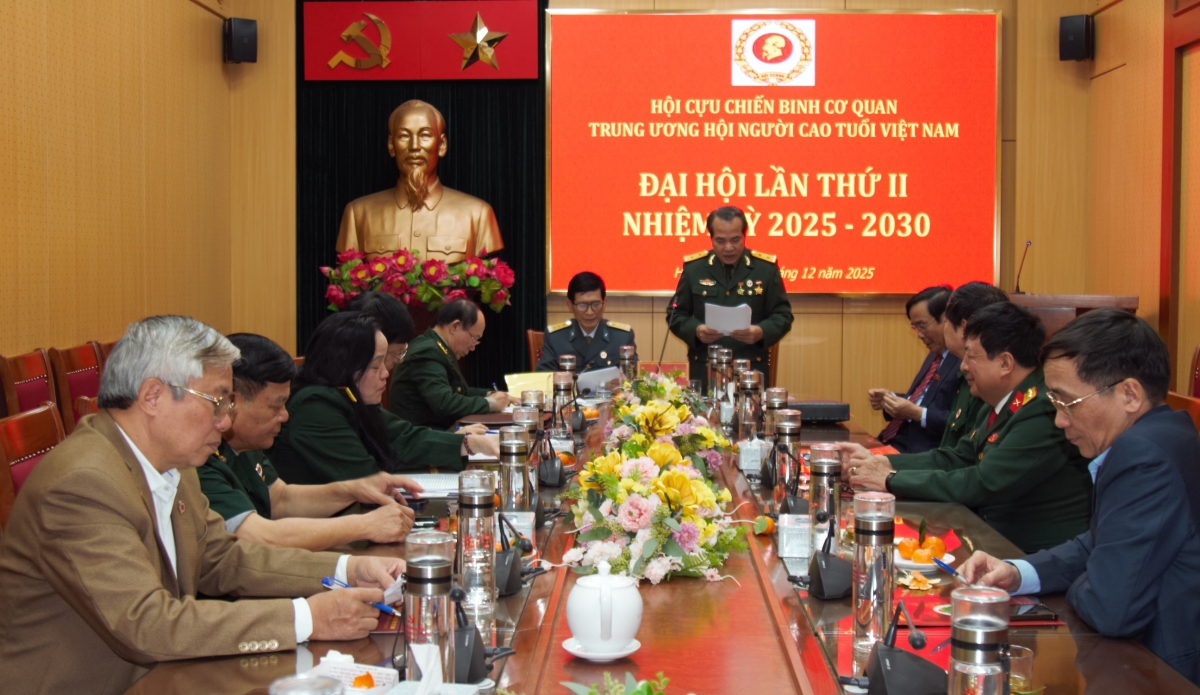 Quang cảnh Đại hội CCB Cơ quan Trung ương Hội NCT Việt Nam