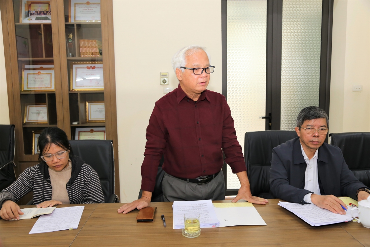 Ông Nguyễn Thế Toàn, chủ tịch Hội NCT TP Hà Nội cung cấp thông tin cho báo chí