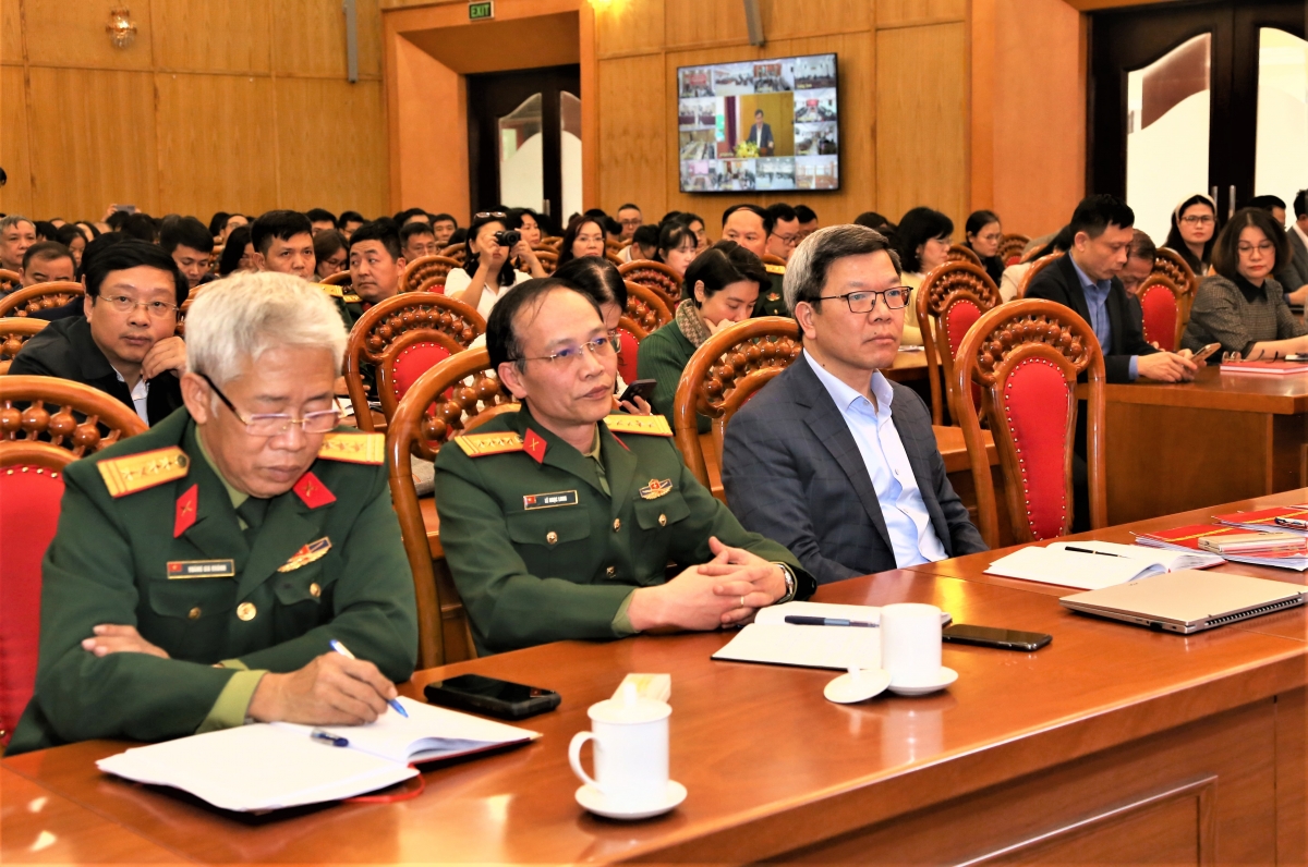 Các đại biểu tham dự Hội nghị tại điểm cầu Ban Tuyên giáo và Dân vận Trung ương (Hà Nội)